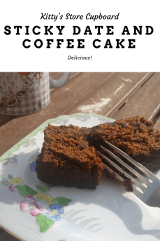 sticky date and coffee cake