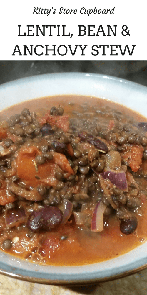 Lentil, Bean & Anchovy Stew