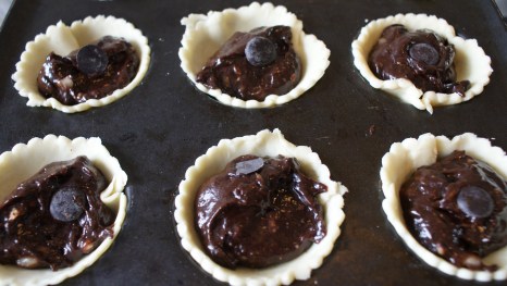 chocolate brownie tarts